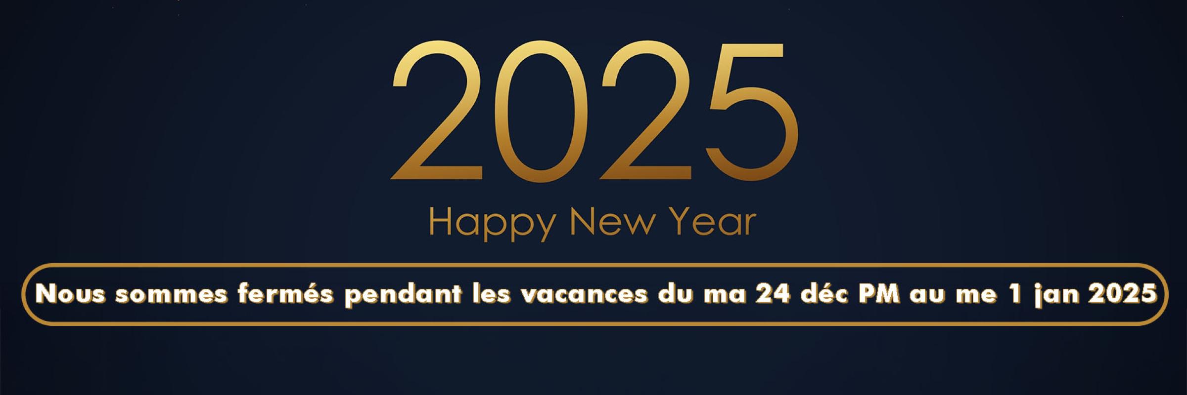 Fermeture fin d'année 2024